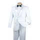 ChicCovenant Collection: White 2 Piece Solid Color Single Breasted Slim Fit Tuxedo
