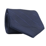 Men's Ribbed Texture Necktie - Navy