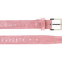 Belvedere Genuine Alligator Dress Belt in Pink