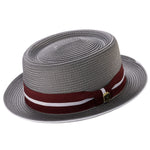 Henize Collection: Montique Men’s Grey Pork Pie Hat