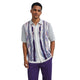 Purple Geometric Knit 2-Piece Walking Suit Set by Stacy Adams
