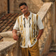 Tan Geometric Knit 2-Piece Walking Suit Set by Stacy Adams
