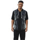 Black Geometric Knit 2-Piece Walking Suit Set by Stacy Adams