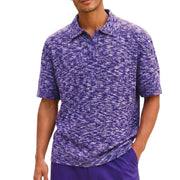 Purple Space Dyed Polo Shirt by Stacy Adams