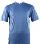 Bradburry Collection: Men's Spandex Short Sleeve V-Neck T-Shirt - Blue
