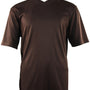 Bradburry Collection: Men's Spandex Short Sleeve V-Neck T-Shirt - Brown