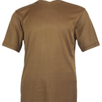 Bradburry Collection: Men's Spandex Short Sleeve V-Neck T-Shirt - Cappuccino