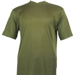 Bradburry Collection: Men's Spandex Short Sleeve V-Neck T-Shirt - Olive