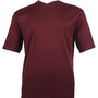Bradburry Collection: Men's Spandex Short Sleeve V-Neck T-Shirt - Plum