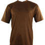 Bradburry Collection: Men's Spandex Short Sleeve V-Neck T-Shirt - Cognac