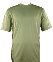 Mint Spandex Short Sleeve V Neck T Shirt