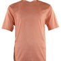 Bradburry Collection: Men's Spandex Short Sleeve V-Neck T-Shirt - Peach