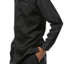 Tonal Collection: Montique Black Tone-on-Tone Long Sleeve Walking Suit Set -2364