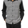 Poule Collection: Black Houndstooth 2 Piece Long Sleeve Walking Suit Set