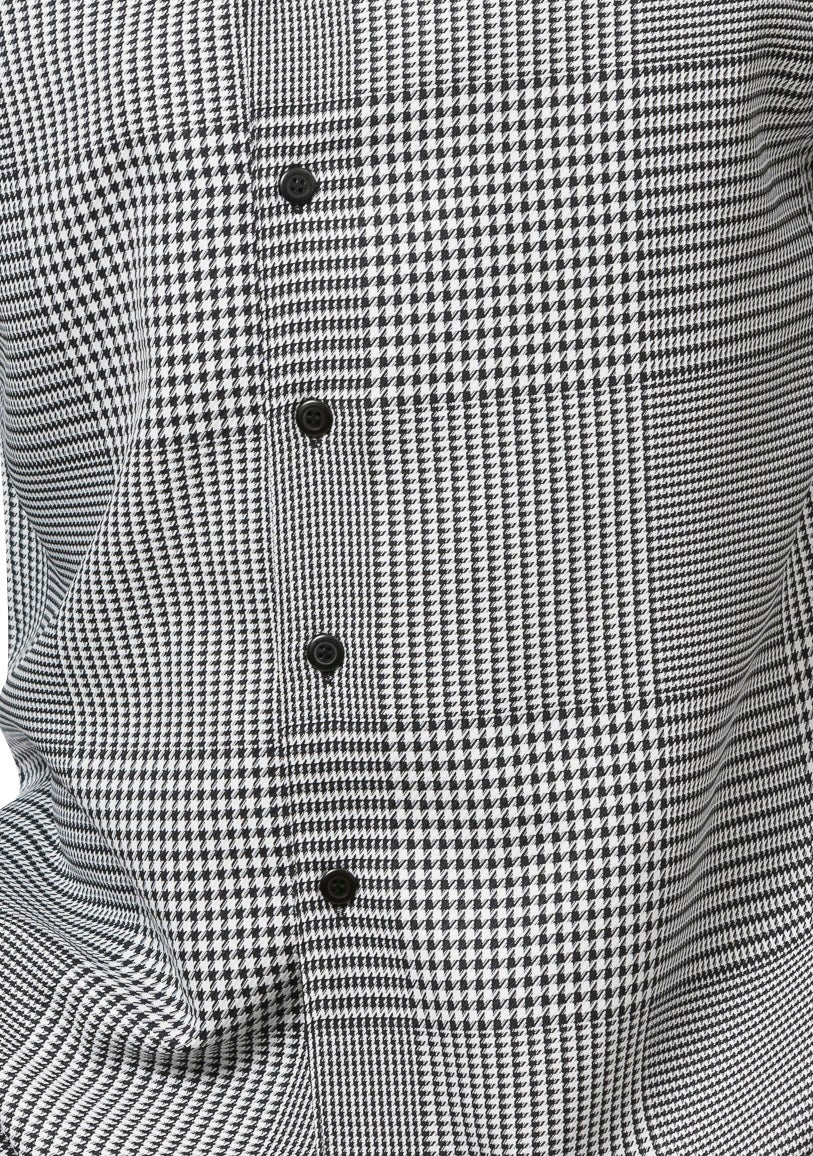 Montique 2-Piece Houndstooth Walking Suit in Black