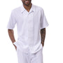 Naturaltone Collection: Men's Solid Walking Suit Set In White