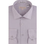 Coronis Collection: Henry Picard Silver Solid Long Sleeve Button-Up Shirt with Front Pocket