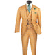 Elegancia Collection: Orange 3 Piece Windowpane Single Breasted Modern Fit Suit