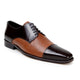 Belvedere Alexander Brown & Tan Italian Leather Cap Toe Dress Shoe