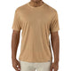 Tan Classic Crew Neck Ribbed T-Shirt By Stacy Adams