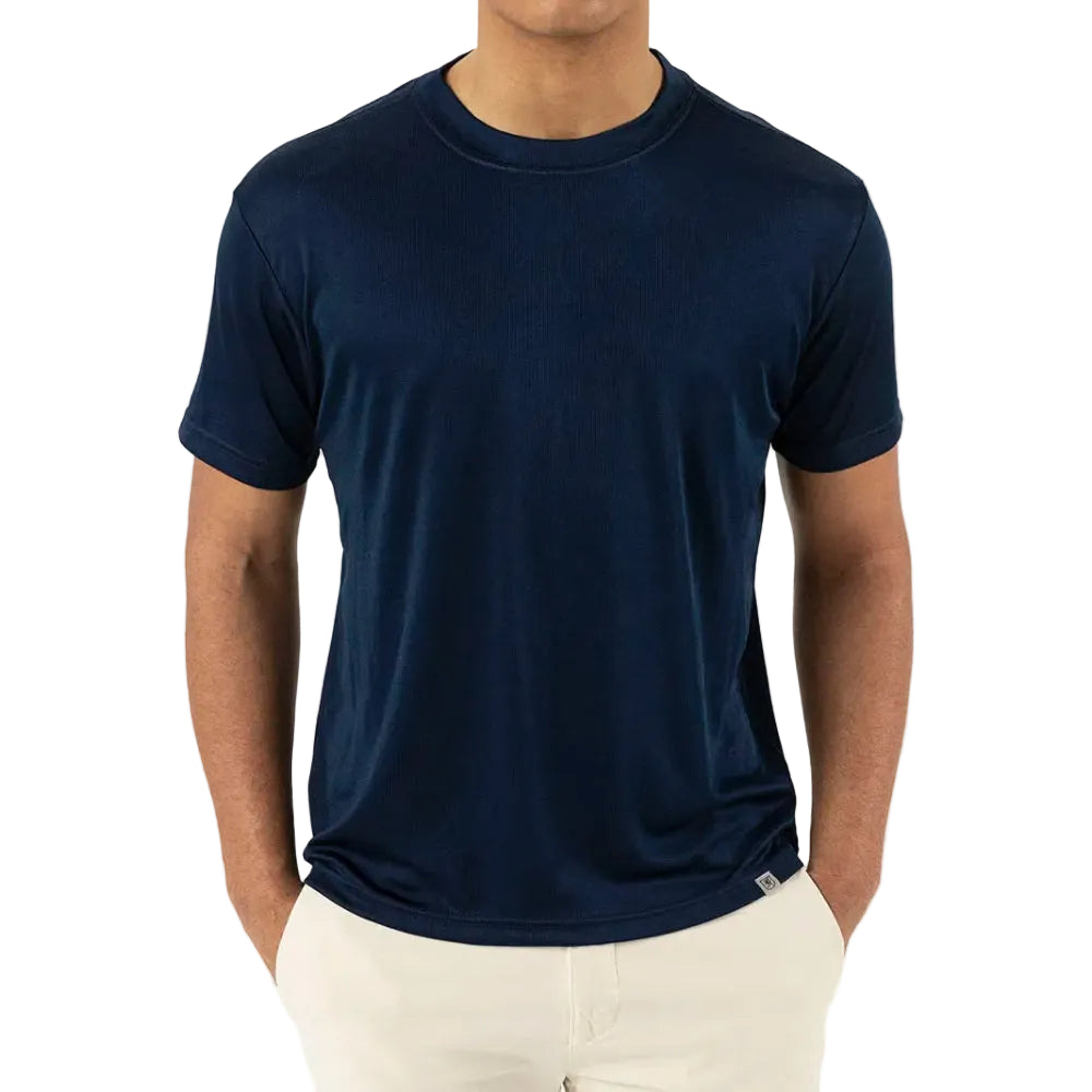 navy crew neck short sleeve t shirt