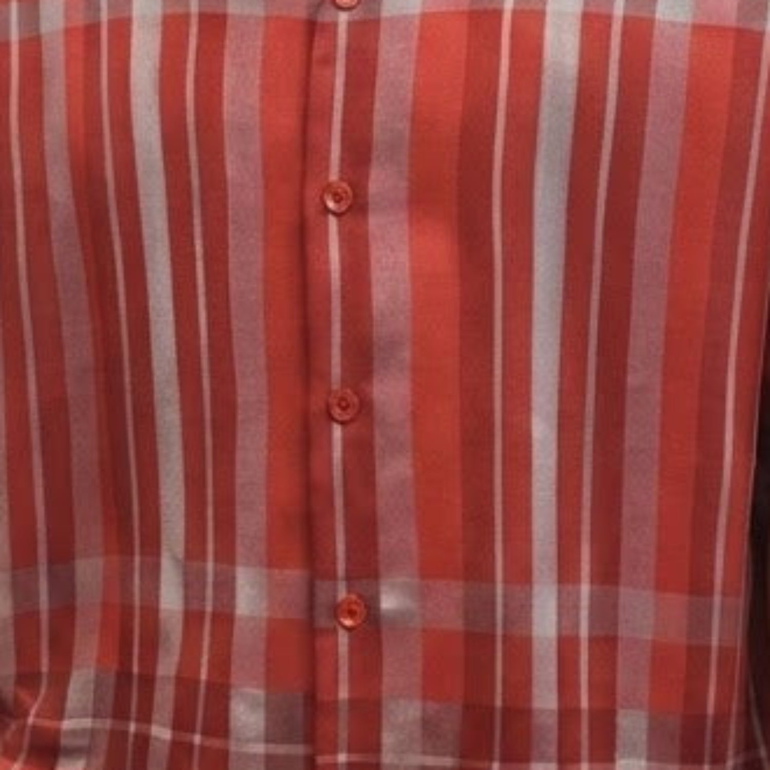 blue prism plaid short sleeve walking suit shirt detail