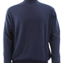 Elysium Threads Collection: Navy Cotton Tencel Mock Neck Sweater