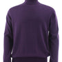 Elysium Threads Collection: Purple Cotton Tencel Mock Neck Sweater