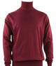Calypso Burgundy Long Sleeve Turtle Neck Sweater - Vibrant Sophistication