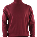 Calypso Burgundy Long Sleeve Turtle Neck Sweater - Vibrant Sophistication