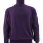 Calypso Purple Long Sleeve Turtle Neck Sweater - Regal Touch