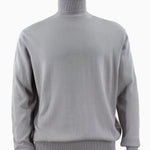 Calypso Silver Long Sleeve Turtle Neck Sweater - Sleek & Shimmering