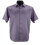 Men’s Lavender Tone-on-Tone Geometric Short Sleeve Shirt - Full Cut