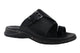 Montiero Collection: Men's Black Toe Loop Slide Sandal