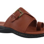 Montiero Collection: Men's Brown Toe Loop Slide Sandal
