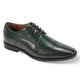 Decadawn Collection: Men's Forest Green Lace Up Cap Toe Shoes - Medium and Wide
