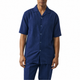 Men's Navy Fancy Linen Jacquard Front 2-Piece Short Sleeve Set by Stacy Adams