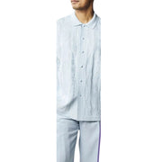 Cursa Collection: Men's Tone-on-Tone Short Sleeve Set in Aqua