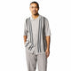Men’s 2 Piece Short Sleeve Set with Geometric Pattern - Grey