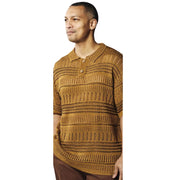 Stacy Adams Tan Fancy Crochet Short Sleeve Shirt