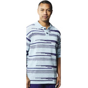 Altaira Collection: Blue Space-Dyed Polo Knit Shirt