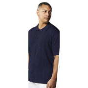 Men's Navy Fashion Knit Short Sleeve Polo Shirt
