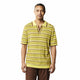 Men's Yellow Striped Dyed Knit Pullover Shirt by Stacy Adams