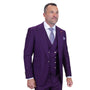 Aether Crest Collection: Statement Plum 3-Piece Modern Fit Suit