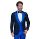 ChicChato Collection: Black Tuxedo with Royal Peak Lapel and Accents - Modern Fit
