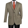 Serenado Collection: Modern Fit Wool Feel Houndstooth Blazer in Olive
