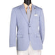 Men's Light Blue Modern Fit Stretch Sport Coat Blazer with Textured Weave