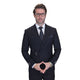 Aurelian Crest Collection: 2PC Black Modern Fit Buckle Suit