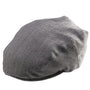Refined Black Herringbone Ivy Cap - Classic Elegance