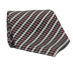 Men's Classic Houndstooth Silk Tie in Black and Red